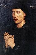 Rogier van der Weyden Portrait Diptych of Laurent Froimont oil painting artist